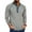 Gray, variant on Timoontee Men's Henley Shirts Fall Winter Trendy Casual Tops Long Sleeve Quarter Button Pullover Blouses Loose Solid Workout Tops Black XXL