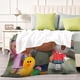 thumbnail image 4 of Brown y sus Amigos anti-pilling, suave, ligera, esponjosa y acogedora de lujo para hogar y cocina – Perfecta para niños y adultos,120X180cm, 4 of 6