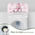 thumbnail image 4 of ZIATUBLE Christmas Trees Toilet Tank Lid Covers Snowman Toilet Water Tank Cover with Elastic Edges Toilet Mat Protective Cover 2 Pcs Standard Toilet Tank Cover for Bathroom Xmas Decor, 4 of 5