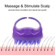 thumbnail image 5 of Peine De Silicona Para El Cabello, Cepillo De Baño Para Manos, Exfoliante Corporal, Masaje Spa, Masajeador Para El Cuero Cabelludo, Purificador De Baño Para Meridianos De Cabeza Inevent HA023543-00, 5 of 6