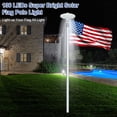 thumbnail image 7 of Litake Solar Flag Pole Light, 136 LED Super Bright Flag Pole Light Outdoor Dusk to Dawn, Solar Flag Night Light for Most 15 to 25 Ft Flagpoles, 2 Modes Brightness, Auto On/Off, 7 of 7