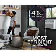 GE 10,000 BTU 110V Smart Window-Mounted Air Conditioner with Wi-Fi