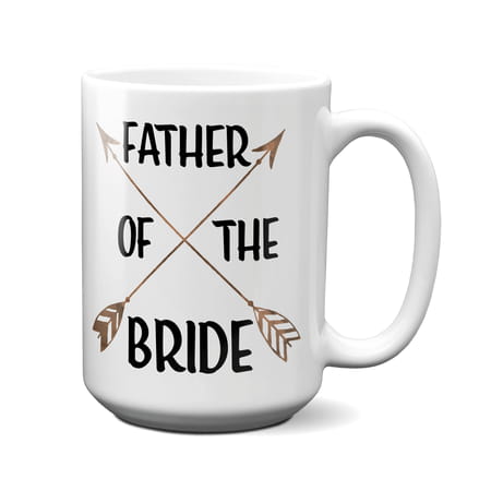 

Father Of The Bride Coffee Mug (White) Tea Cup Wedding Gift Idea