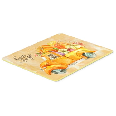 Fall Harvest Norwich Terrier Kitchen or Bath Mat 24x36
