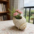 thumbnail image 5 of Dongrere Coastal Conch Ceramic Floraler, White Nautical Floral Pot for Flower Indoor Windowsill & Beach Style Home Decor, 5 of 9