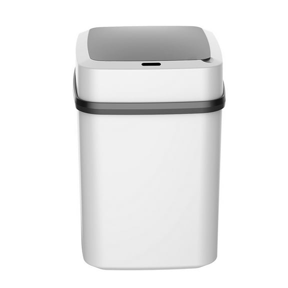 Deyuer Electric Trash Can Sensitive Mute Odor Isolation Waterproof Automatic Motion Sensor Kick Vibration Rubbish Bin for Home,C One Size
