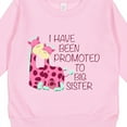 thumbnail image 3 of Inktastic I Have Been Promoted to Big Sister Pink Toddler Sweatshirt, 3 of 4