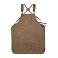 thumbnail image 5 of Colaxi Canvas Work Apron Gardening Apron for Workshop Mechanics Gardeners Carpenter Brown, 5 of 10