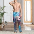 thumbnail image 2 of Sikiie Cute Underwater Axolotl Mens Pajama Pants Sleep & Lounge Pants, PJ Bottoms With elastic waistb and Pockets Small, 2 of 6