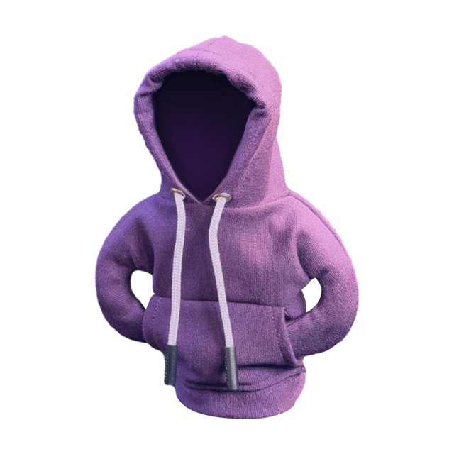 Funda para pomo de cambio de marchas de coche, decoración interior de coche, sudadera suave y cómoda Violeta