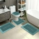 thumbnail image 5 of Juego de 4 alfombrillas de baño superabsorbentes, de secado rápido, lavables y antideslizantes para un suelo seguro, ideales para duchas en casa o en hoteles. Aestivo | Verde | AESTIVO, 5 of 7