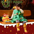 thumbnail image 3 of Nituyy Christmas Fuzzy Socks for Kid, Novelty Colorful Patterns Child Long Stockings with Bag, 3 of 6