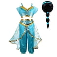 thumbnail image 2 of Disfraz de Jazmín de Tacobear para Niñas Arabian Sequined Jasmine Viste con Peluca Tiara V TACOBEAR Tacobear, 2 of 2