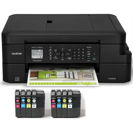 Brother MFC-J775DWL INKvestment Compact Color Inkjet All-in-One Multifunction Printer with up to 2 Years of Ink (8 INKvestment Cartridges