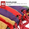 thumbnail image 2 of Double Hammock 2 People,DFITO Canvas Cotton Hammock with Carrying Bag Travel, Beach, Backyard (Red Stripes), 2 of 7