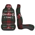 thumbnail image 3 of Sikiie Wonderful Time Christmas Car Seat Protector 2 Pack Car Seat Cushion Mat, Car Seat Covers for SUV, Truck, Van, 3 of 7