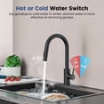 thumbnail image 6 of TVOFEK Kitchen Faucet with Pull Down Sprayer, Matte Black Kitchen Sink Faucets High Arc Modern for 1 or 3 Holes with Deck Plate for RV Farmhouse Laundry, 6 of 13