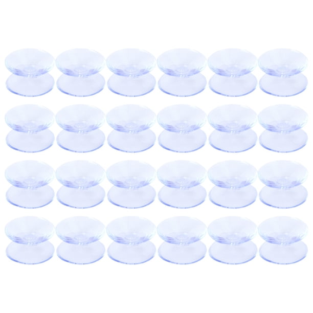 24 ventosas de doble cara para topes de vidrio y espaciadores para mesas de vidrio.