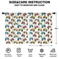 thumbnail image 2 of Blackout Kids Curtains,Monster Cartoon Truck White Pattern Children's Insulated Curtains Set Of 2,Bedroom Essentials,Toddler Room Decor 42"x54", 2 of 5