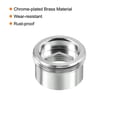 thumbnail image 4 of Uxcell M22*1.0 Male to M18*1.0 Female Thread Chrome Faucet Adapter Fitting, Silver, 2 Pack, 4 of 4
