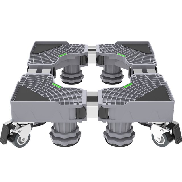 Soporte universal para tambor pulsador de base de lavadora, soporte de almacenamiento, soporte universal móvil con almohadilla de rueda, soporte alto para refrigerador
