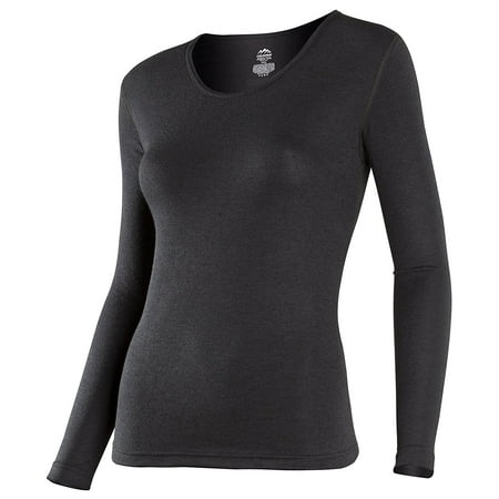 Women's Platinum Dual Layer Long-Sleeve Crew-Neck Top, Inside 100% CPT Performance Polyester, Outside 70% Polyester, 30% Merino Wool..., By ColdPruf Ship from