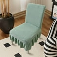 thumbnail image 4 of sruoe Dining Chair Covers, Chair Slipcovers Seat Protector, Short Skirt Universal Stool Cover, Removable Washable Seat Cover, Stretch Soft Dining Chair Slipcover for Living Room, Kitchen, 4 of 6