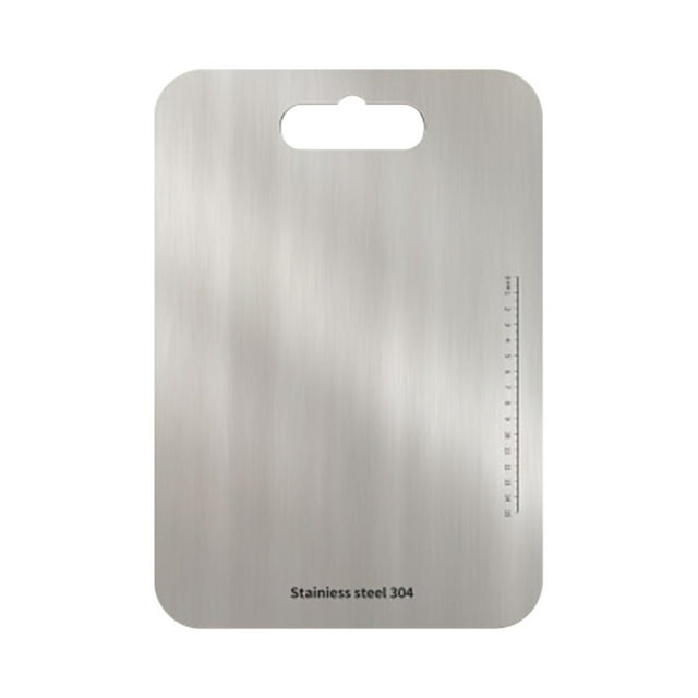 Stainless Steel Cutting Board For Kitchen 304 Food-Grade Chopping Board 14.1 in x 9.8 in Dishwasher Safe With Hanging Hole