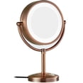 thumbnail image 1 of Makeup Mirror With LED Light European Style Beauty Mirror Mirror With Lights Personal Makeup Mirror Vanity Mirror With Lights ,Widely Use, 1 of 4