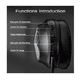thumbnail image 4 of "Auriculares Gamer Diadema Inalámbricos Bluetooth Juegos 2.4g negros ", 4 of 5