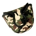 thumbnail image 4 of Cubierta de cabeza de putter de golf Soledad Protector magnético cuero grueso verde, 4 of 7