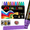 15mm-12 Metallic Colors, variant on 12 Metallic Colors Poster Board Markers Jumbo - 15mm Jumbo Felt Tip, Thick Permanent Acrylic Paint Markers for Rock Painting, Poster, Stone, Ceramic, Glass, Wood, Canvas