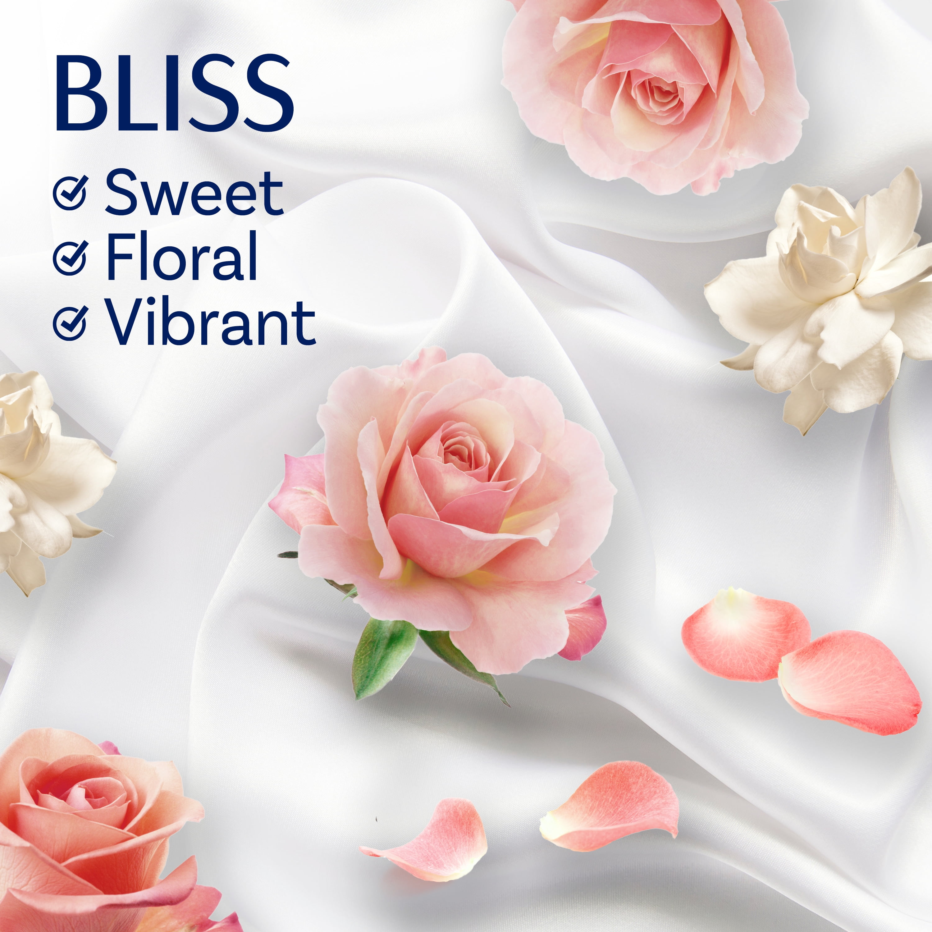 Downy Infusions Mega Dryer Sheets, BLISS, Amber and Rose, 80 Count 