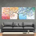 thumbnail image 3 of 4 Piezas Pintura En Lienzo Cuadro De Pared Árbol De Las Cuatro Estaciones Arte Sin Marco 50X70cm NikouMX Muebles, 3 of 8
