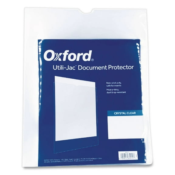 Utili-Jac Heavy-Duty Clear Plastic Envelopes, 5 X 8, 50/box