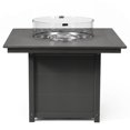 thumbnail image 5 of WestinTrends Helios Modern Outdoor Patio Propane 42" Square Fire Pit Table (Rocks Not Included), Gray, 5 of 14