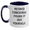 White/Navy, variant on Funny Concierge Gifts: Gifts from Men for Concierge, Two Tone Coffee Mugs with Inspirational Quote, Father's Day Unique Gifts