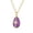Purple-PP-home supplies, variant on Home Zircon Easter Egg Pendant Necklace Floral Gold Chain Jewelry Women White Black Red Purple Green Spring Gift Enamel Shiny Deluxe Versatile 45cm Easter