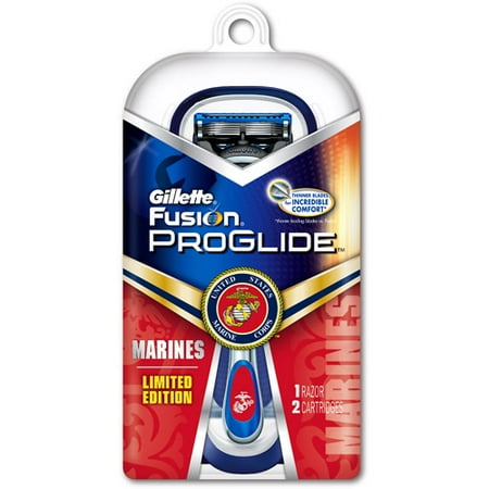Gillette Fusion Proglide, Manual Razor, Marines, 1ea