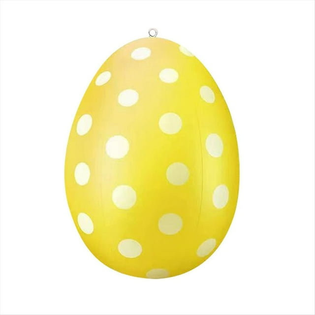 Huevos de Pascua Inflables, Huevos de Pascua, Decoración de Pascua Huevos de Pascua para Colgar Al Aire Libre Decoración de Huevos de Pascua Amarillo