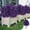 Purple#712, variant on Artificial Outdoor Fake Flowers Bundle | Silk Faux Plants, Weatherproof Plastic, 20" Lifelike Decor for Porch Patio Garden Window Box, Multicolor Options, Low Maintenance
