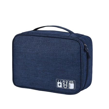 Ke1Clo Digital Storage Bag under $5! Electronics Organizer for Cables Chargers Power Banks Multiple Compartments Water Resistant for Travel