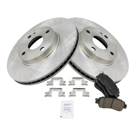 Front Brake Pad and Rotor Kit - Compatible with 2019 - 2020 Toyota Yaris