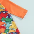 thumbnail image 4 of ATAIKU Baby Boys Swimsuit Dinosaurs Toddler One Piece Zipper Bathing Suit Long Sleeve Rash Guard Swimwear Sunsuit with Sun Hat, 4 of 13