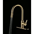 thumbnail image 4 of Better Homes & Gardens Single Handle Pull-Down Kitchen Faucet with Soap Dispenser, Brushed Brass, 4 of 10