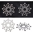 thumbnail image 3 of HUGFEGWE 2Pair Fun Crystal Rhinestone Pasties Breast Covers Body Jewelry U2537-17635, 3 of 7