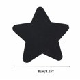 thumbnail image 2 of Unique Bargains 4 Pcs Self-Adhesive Five-pointed Star Durable Nylon Repair Patches 3.15"x3.15" Black, 2 of 4