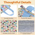 thumbnail image 4 of Pioneer Flower Floral Print Pattern Insulated Lunch Bag for Women & Adults,Large Portable Soft Cooler Lunch Bag,Thermal Food Storage Tote with Pearl Cotton,8.66L,8.75x5.75x9.5 Inch, 4 of 6