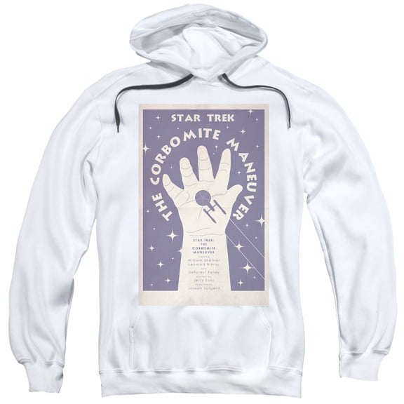 Star Trek Tos Episode 10 Adult Pullover Hoodie Sweatshirt White