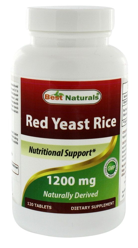 Best Naturals Red Yeast Rice 1200 mg. 120 Tablets